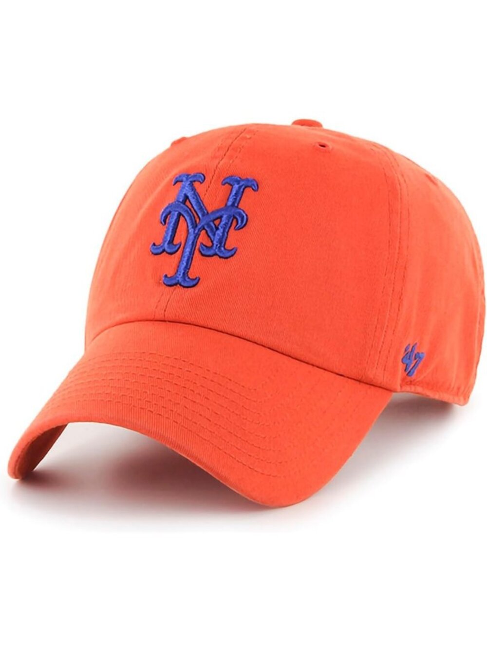 Orange Adjustable Strap Hat with Primary Logo - Unisex One Size Fits All